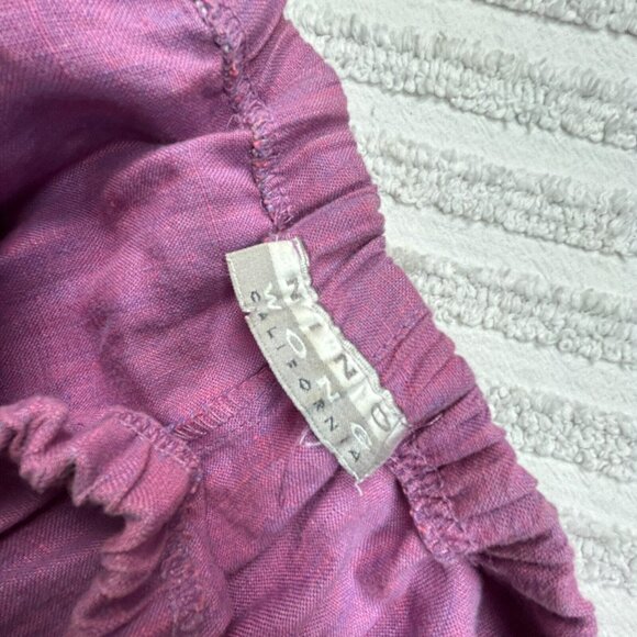 Nino Wong Womens Tank Top & Pants Outfit Set Purple Lagenlook Canvas Lightweight - Picture 15 of 15